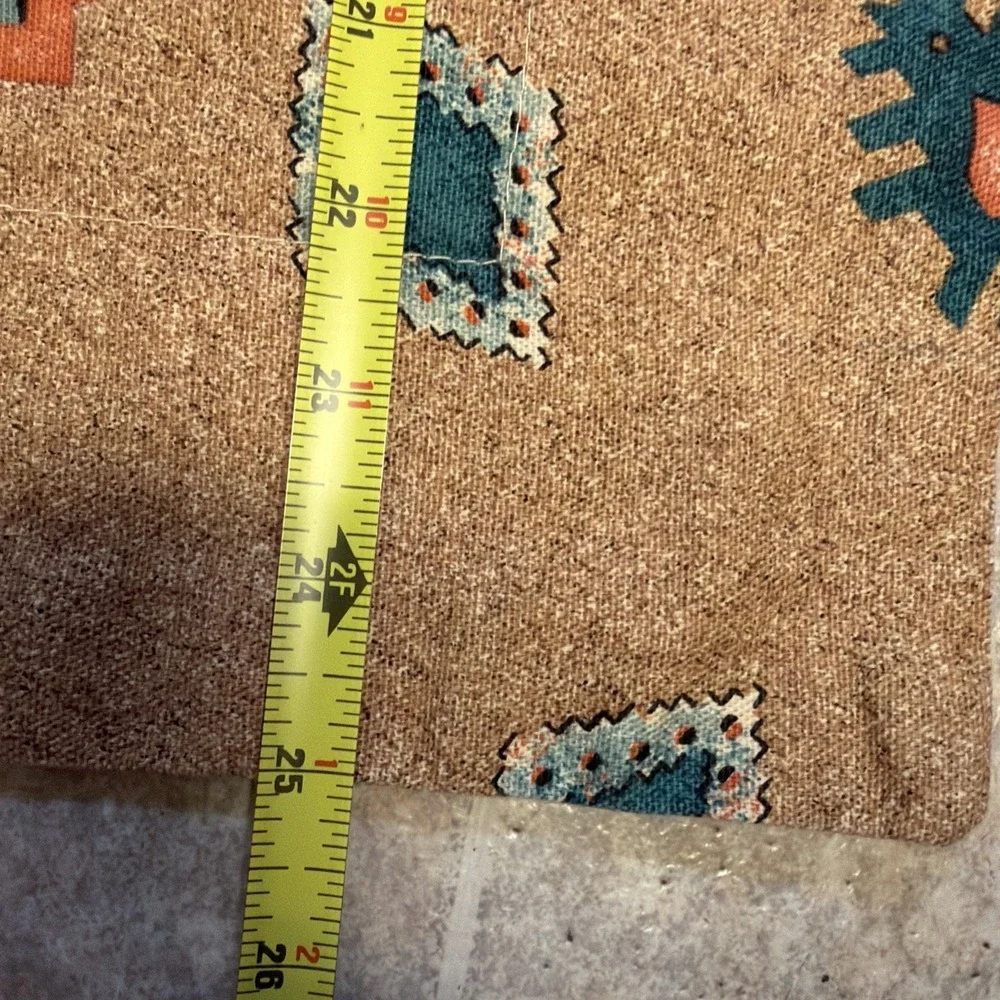 Vohann Linens Kokopelli Southwestern Pair Of Pillowcases Teal Orange